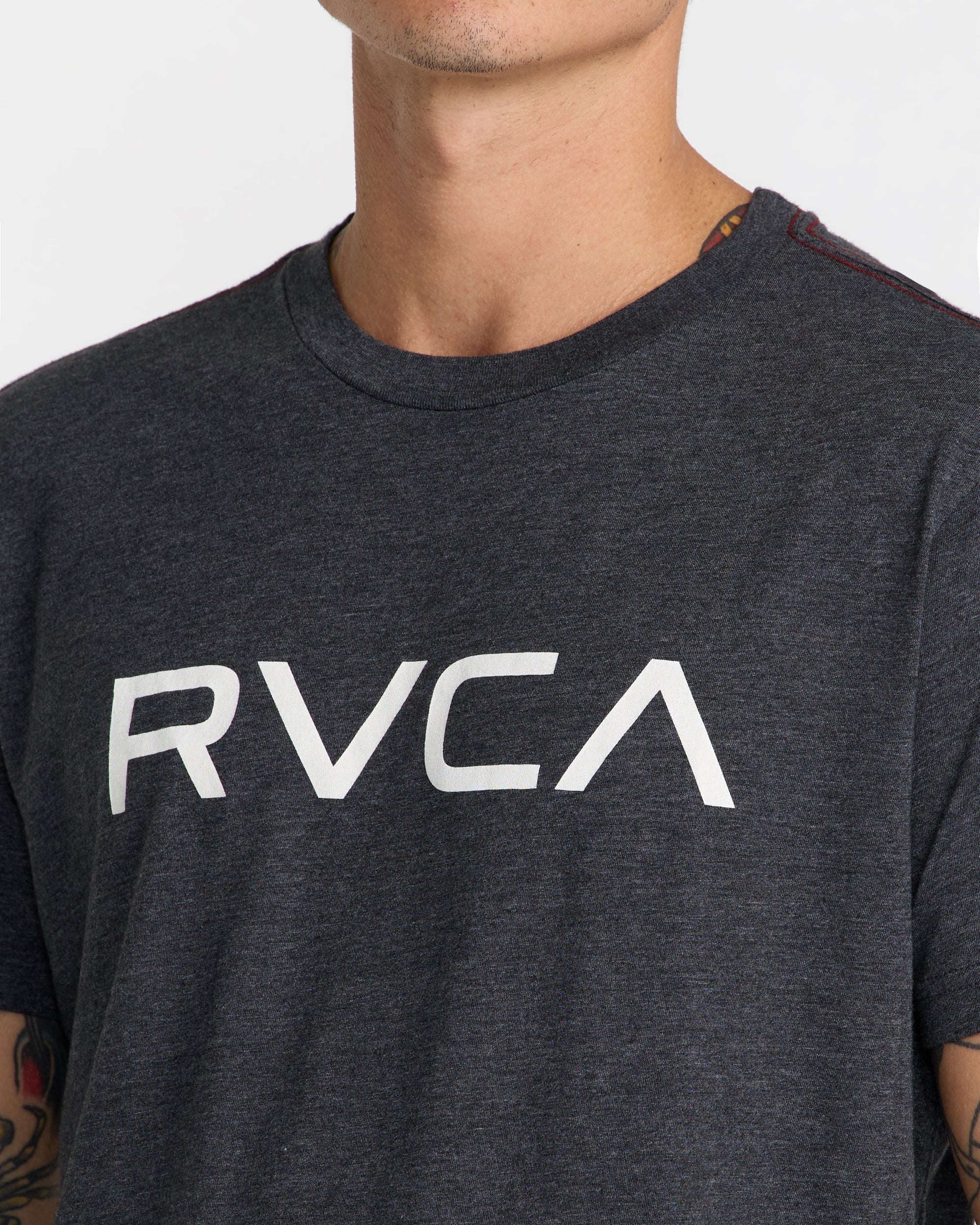 Big RVCA Short Sleeve Tee - Black/White | RVCA discount