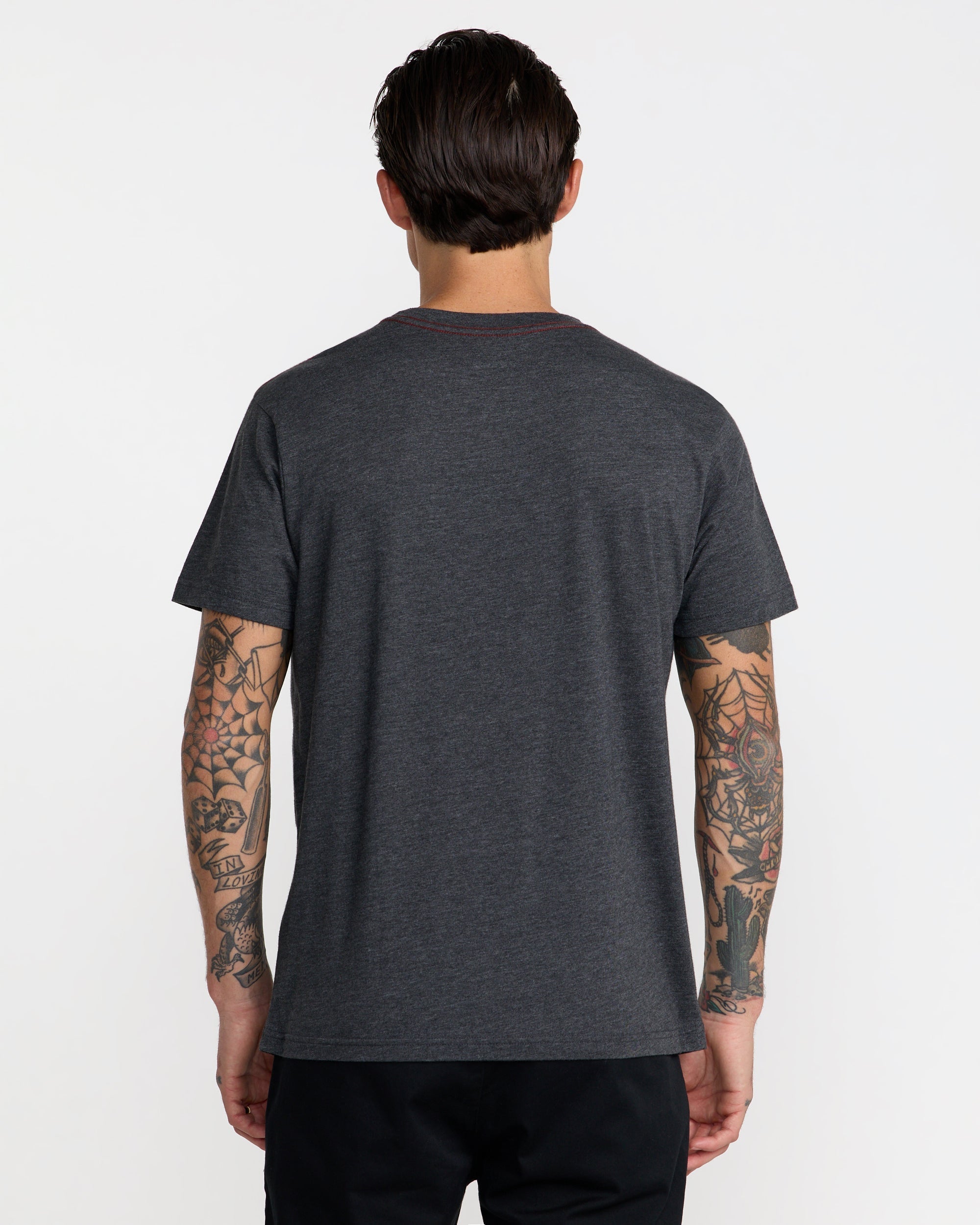 Big RVCA Short Sleeve Tee - Black/White | RVCA discount