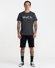 Big RVCA Short Sleeve Tee - Black/White | RVCA discount