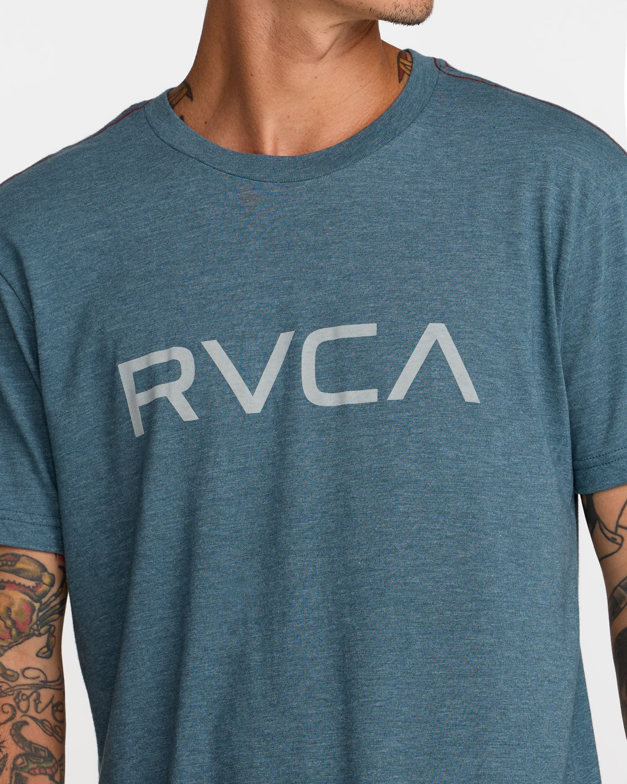 Big RVCA Short Sleeve Tee - Duck Blue | RVCA near me