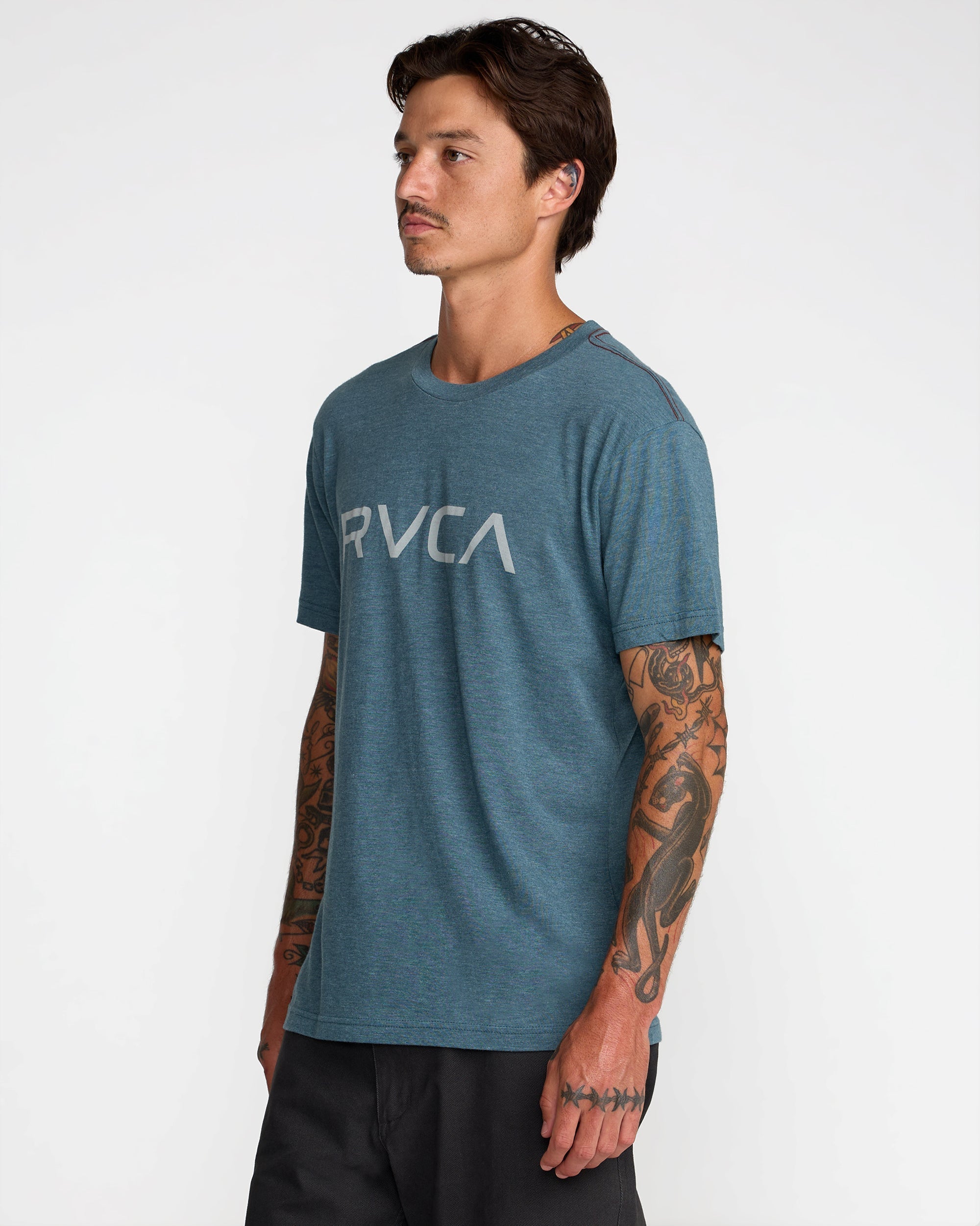 Big RVCA Short Sleeve Tee - Duck Blue | RVCA near me