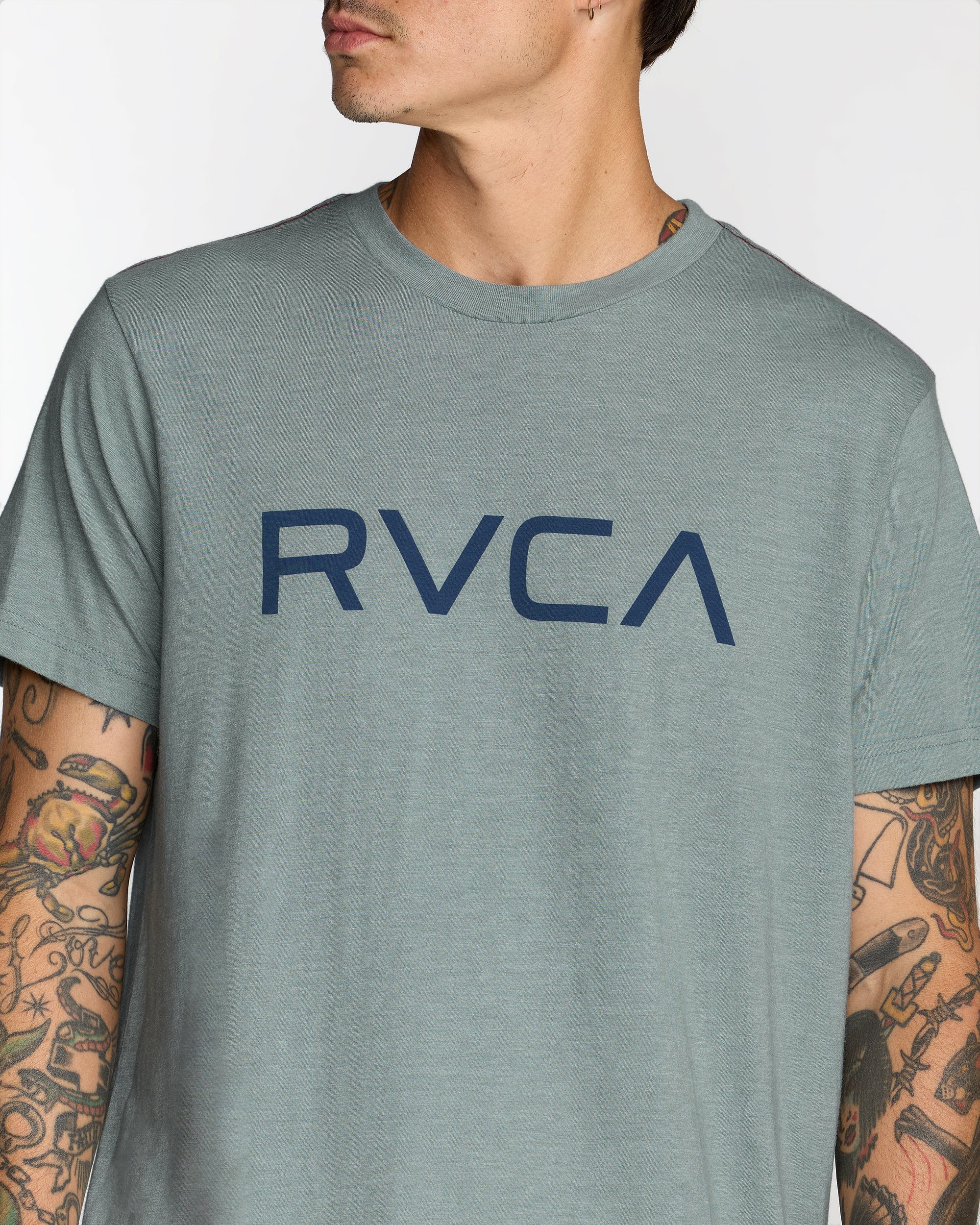 Big RVCA Short Sleeve Tee - Lead | RVCA on sale