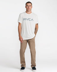 Big RVCA Short Sleeve Tee - Antique White | RVCA on sale