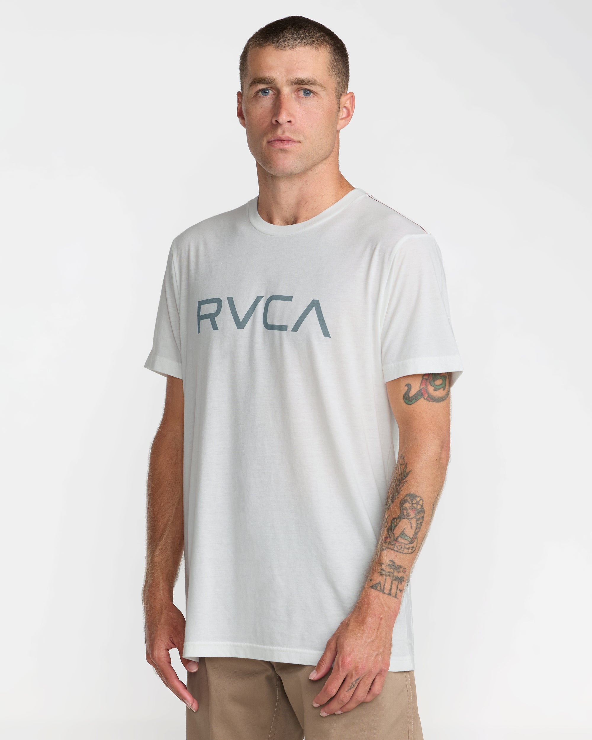 Big RVCA Short Sleeve Tee - Antique White | RVCA on sale