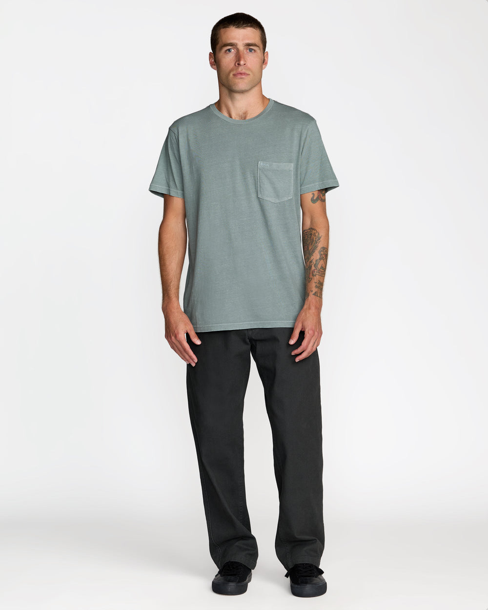 PTC 2 Pigment Short Sleeve Tee - Lead | RVCA on sale
