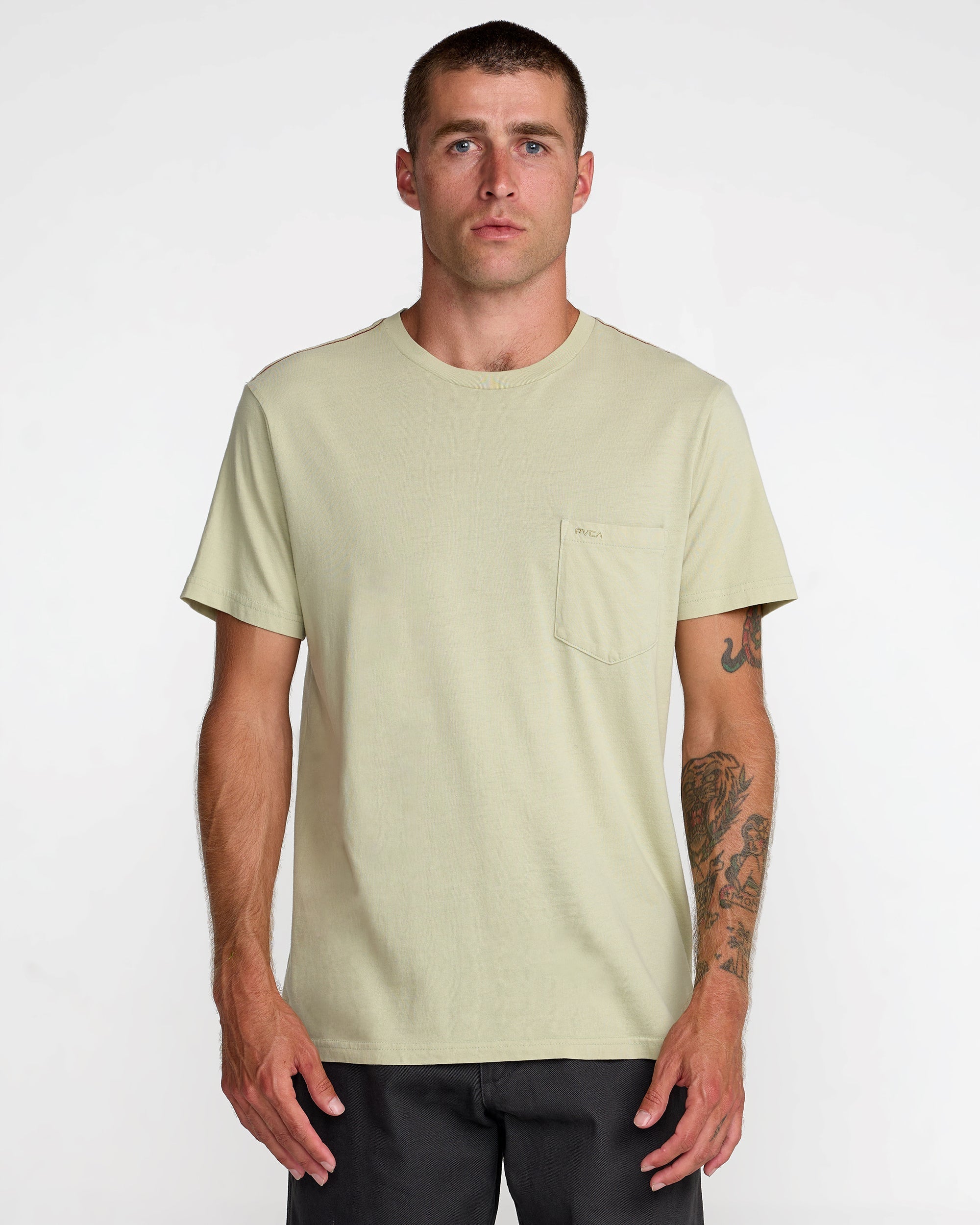 PTC 2 Pigment Short Sleeve Tee - Light Olive | RVCA near me