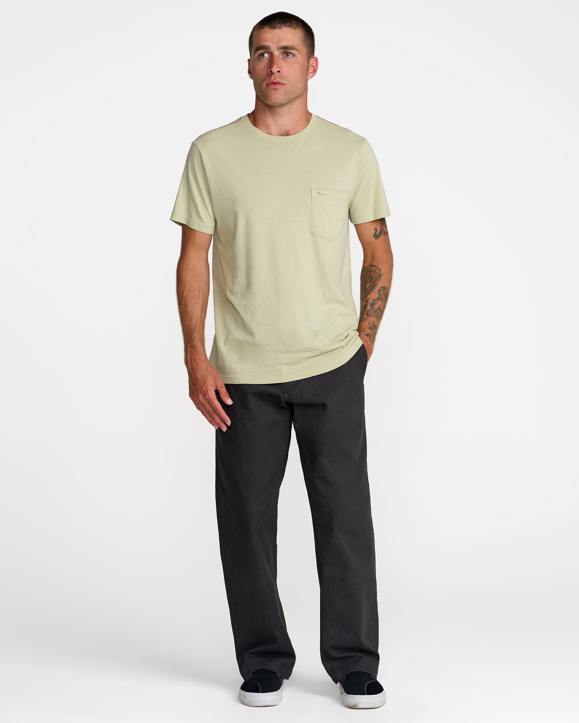 PTC 2 Pigment Short Sleeve Tee - Light Olive | RVCA near me