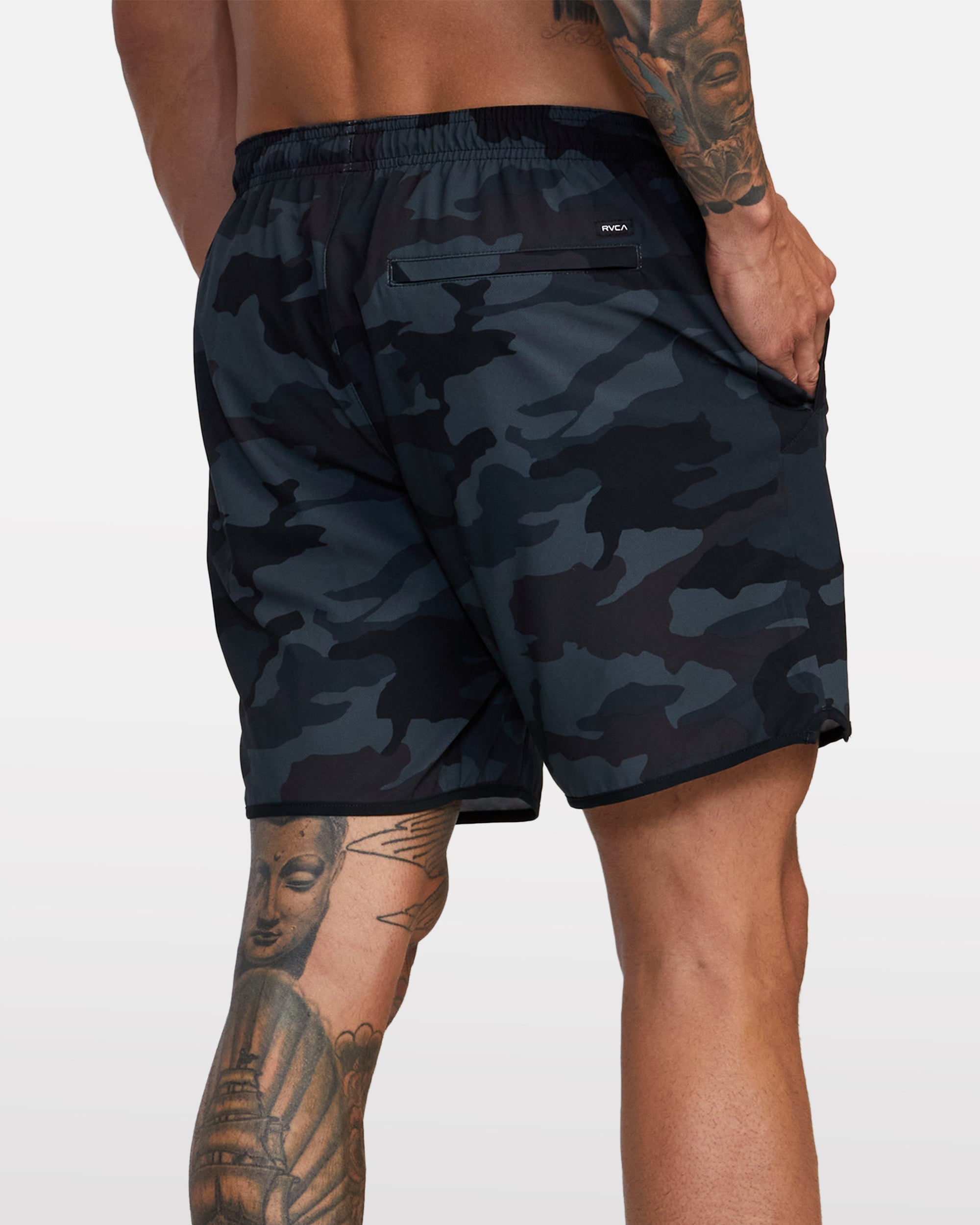 Yogger Stretch 17" Short - Camo | RVCA online