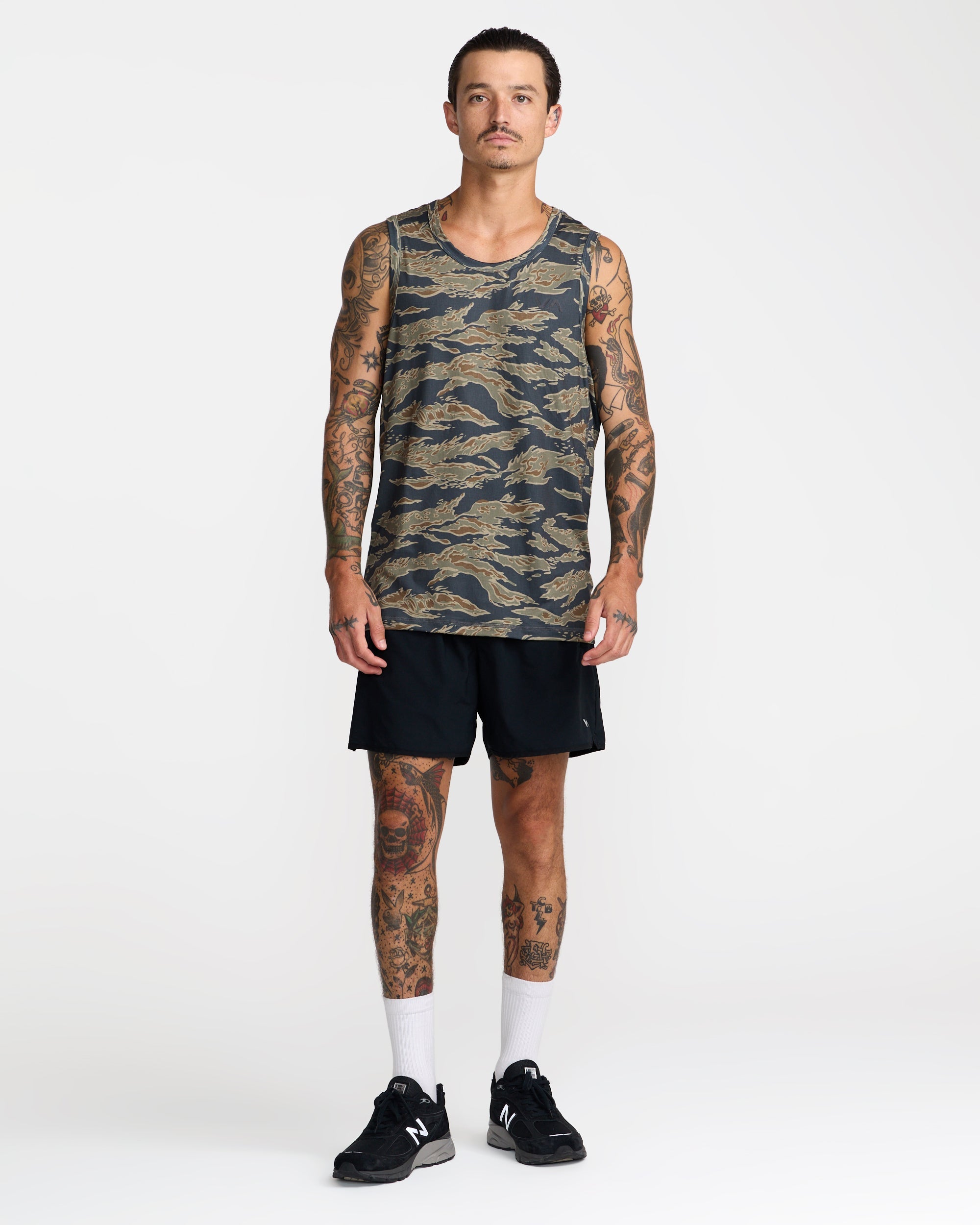 Sport Vent Sleeveless Tank Top - Tiger Camo | RVCA discount